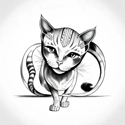 Gemini Zodiac Sign In The Form Of Cats