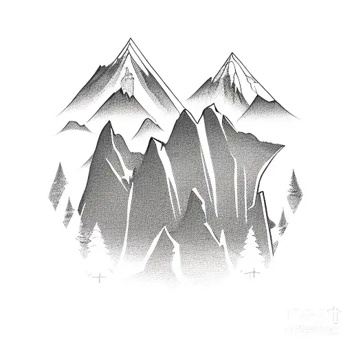 Iron Working With Mount Baker In The Background