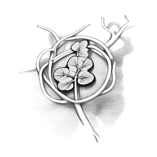 Ivy Vine Wrapped Around A Clover