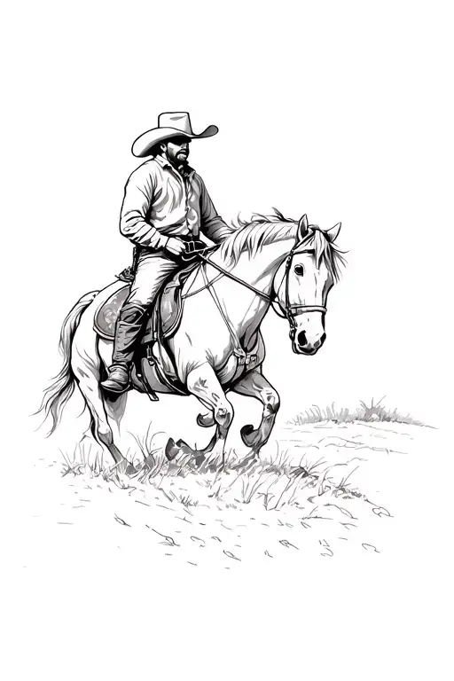 Fine Line Cowboy On Hoarse