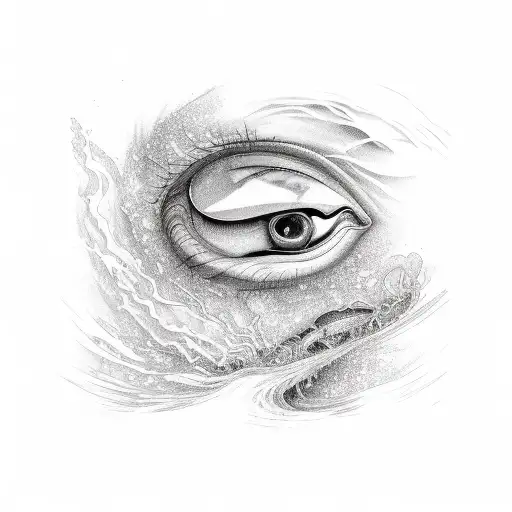 A Really Thin River Running Down A Thigh And Stomach With The Word Oneirataxia Next To It