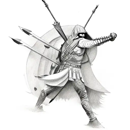 Arrow Angel Warrior Birds