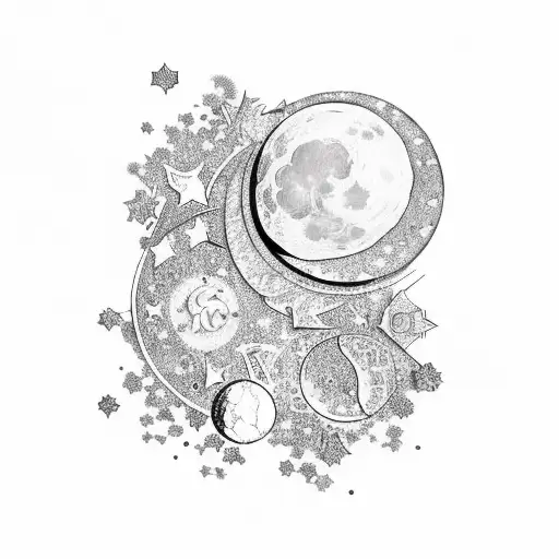 J With Moon And Stars