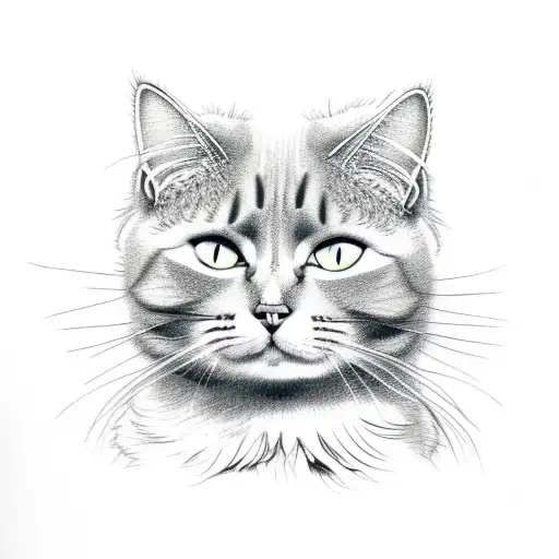 Animated Cat With Marijuana Print Fur