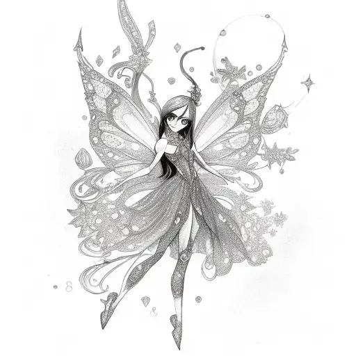 Fairy With Shiny Gems