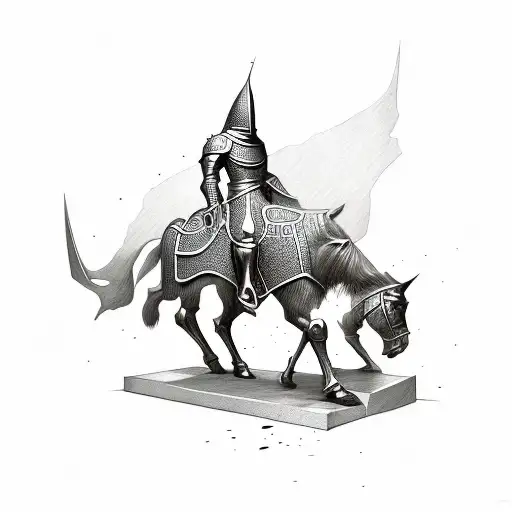 Serbian Knight Chess Piece