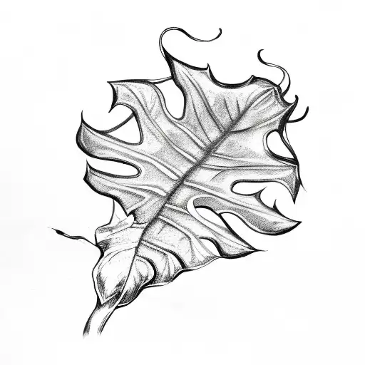 A Monstera Vine Growing Into A Dragon Shape