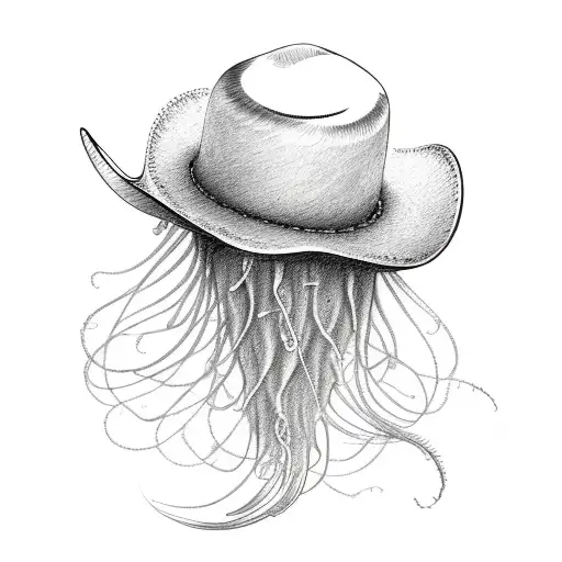 Jellyfish Wearing Cowboy Hat