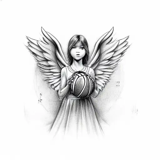Angel Basketball Player