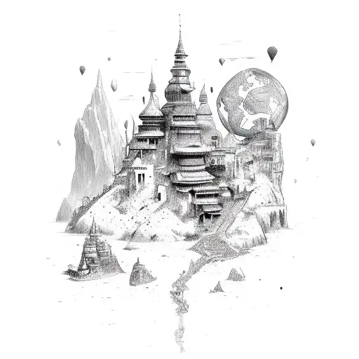 Travel Around The World With Different Means Of Transport