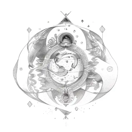 Aquarius And Leo Zodiac Signs Intertwined