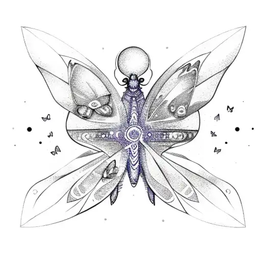 Butterflies With Aquarius With Galaxy