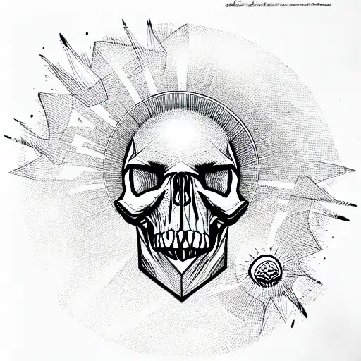 Skull And Sun And Cage