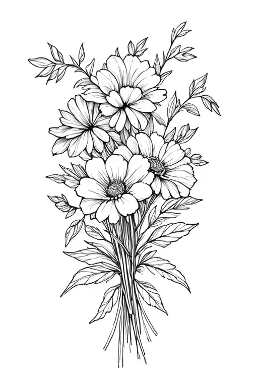 Birth Flower Bouquet February June December