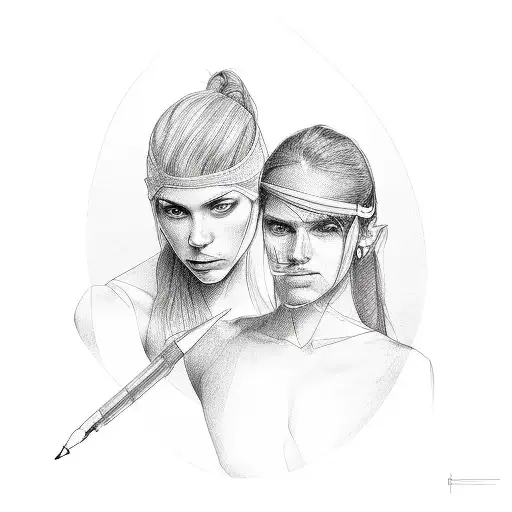 Portrait Of Best Friend Working Out