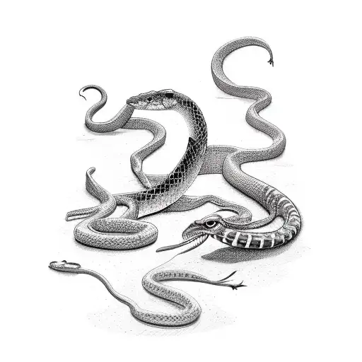 High Heel Stepping On A Snake