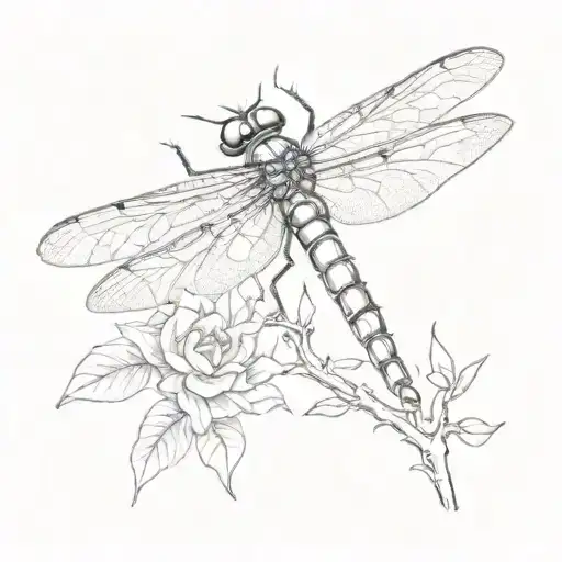 A Dragonfly With Frida Kahlo's Iconic Unibrow Incorporated Into Its Wings
