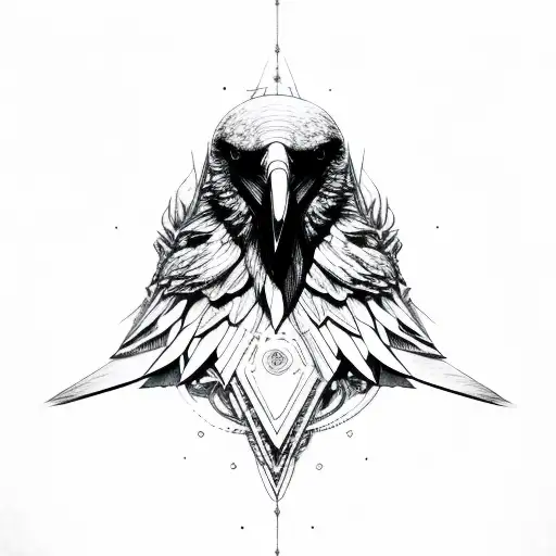 Dark Raven Symetric Inside Wind Rose