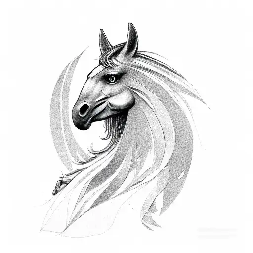 Horse Chassing Eagle