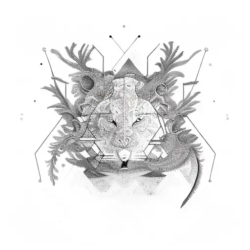 Abstract Nature That Has Hidden Animals