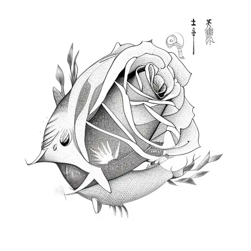 Coo Fish With Roses