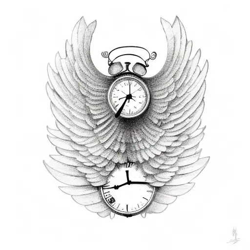 Wings And Clock