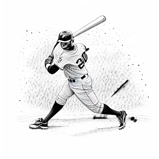 A Baseball Player Hitting A Home Run With Fireworks Exploding In The Background