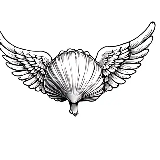 Seashell With Angel Wings