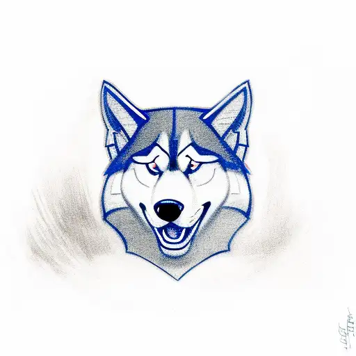 Uconn Husky Peeing On A Kansas Jayhawk