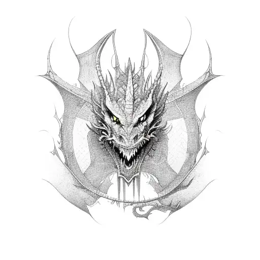 Dragon With Artwork