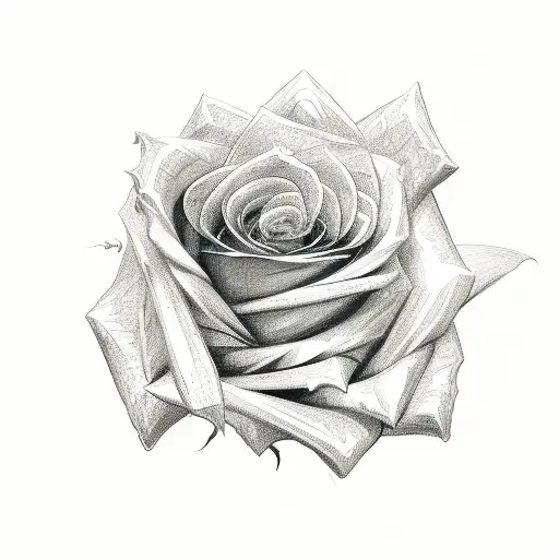 Rose Wrapping Around A Sword