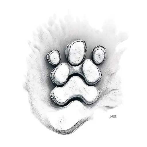 Wave Beach Texas Soccer Dog Paw 3 Sets Up Of Footprints