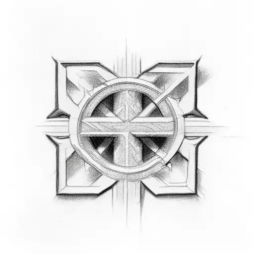 Christian Cross Made Out Of Nails