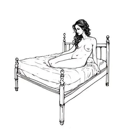 Female Form Without A Bed