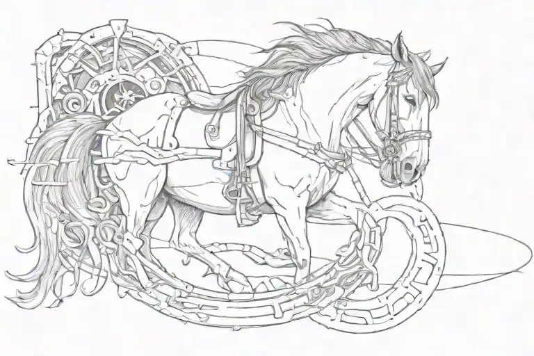 Deere And Horse Shoe