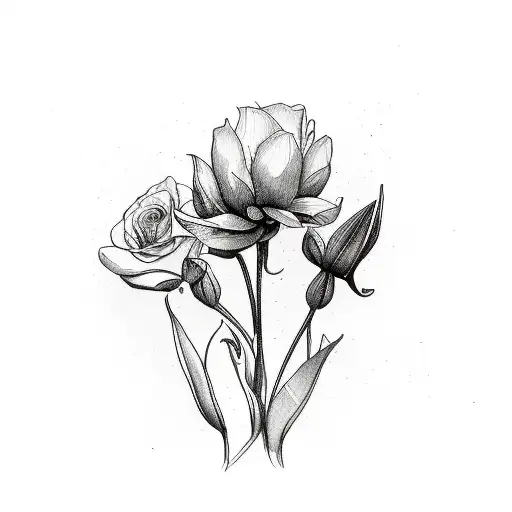 Flower Bouquet May And August Birth Flowers