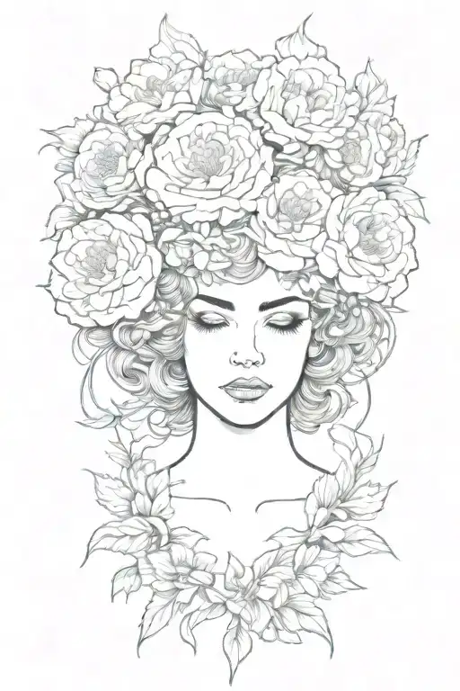 Crown Of Carnations Blooming