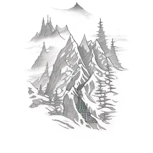 Combine The Passion For Hiking And Folk Music In A Tattoo Design