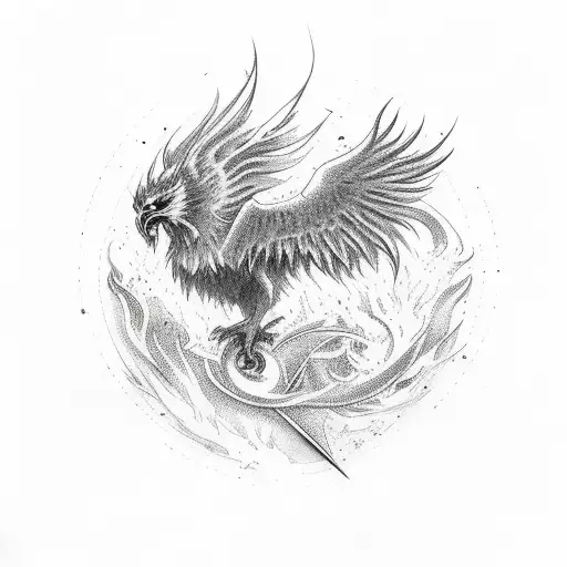 Phoenix With Fire And Ice