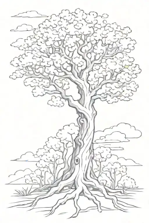 Tree With 2-14-60 And 9-6-55