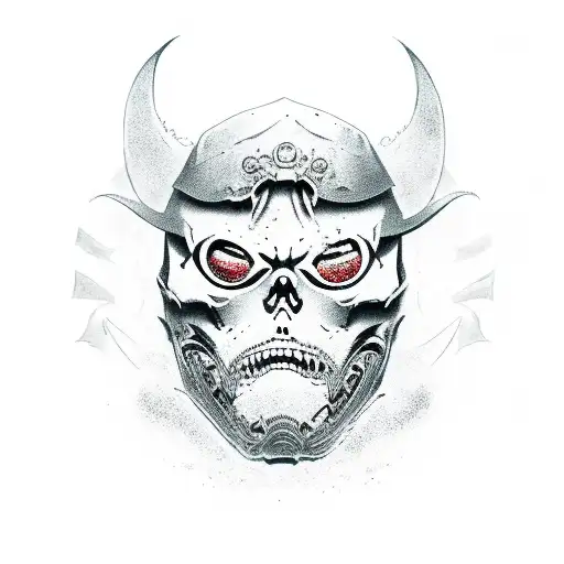 Death Reaper Seal With Oni Mask