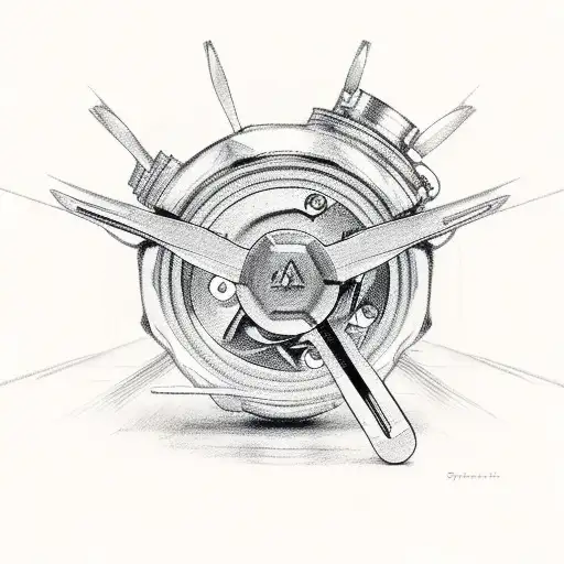 Car Piston With Spanner