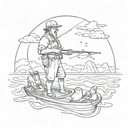 Father In Heaven Loved Fishing And The Sea