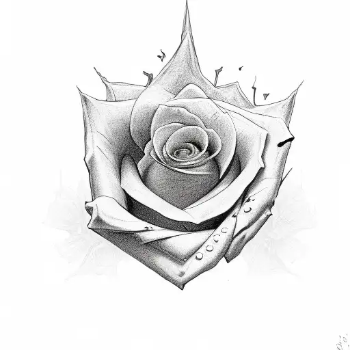 Little Rose With A V In The Middle