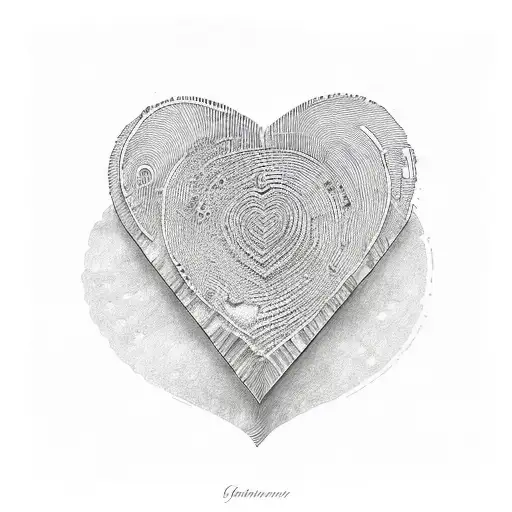 Semicolon With Heart Shaped Fingerprint