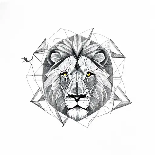 Lion Inside A Triangle