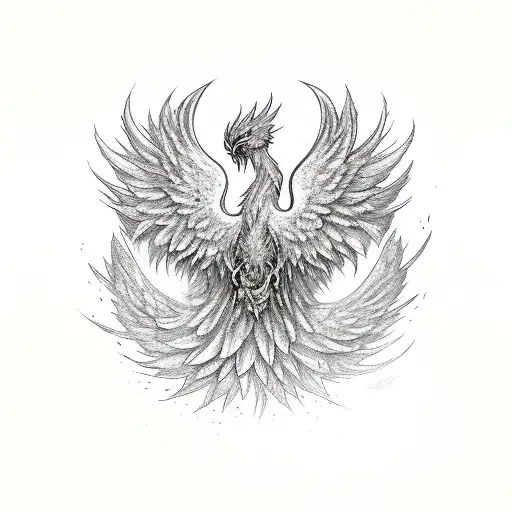 Phoenix Coming Out Of Ashes