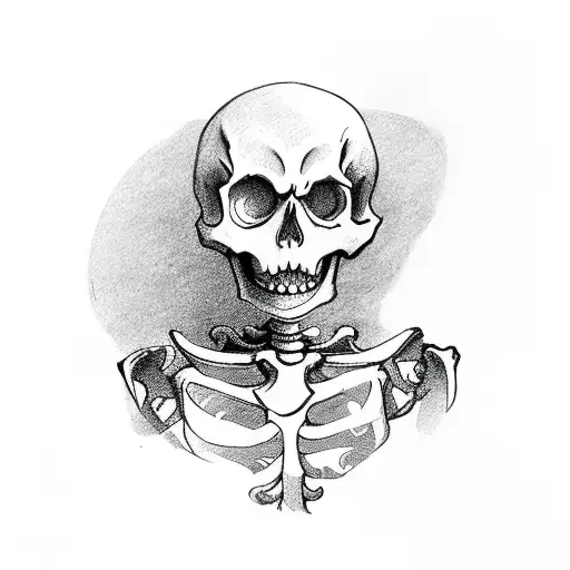 Skeleton In Jester Costume