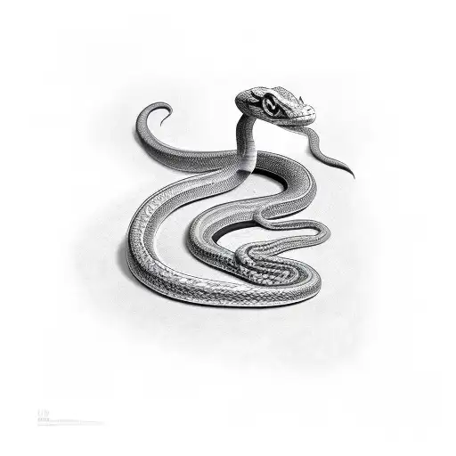 Snake Apearing From Smoke
