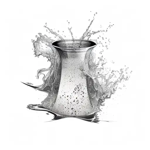 Vase Spilling Water